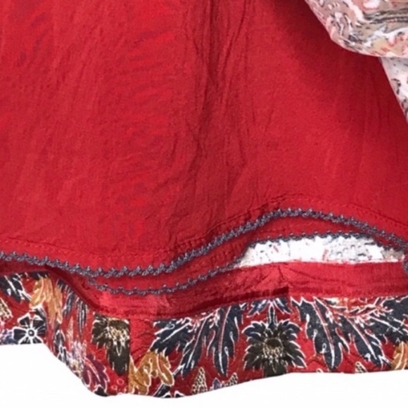 Anthropologie Maeve Rosia Metallic Box Pleat Skirt - Picture 5 of 7